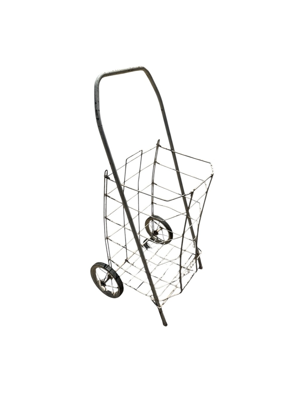 Vintage 40s 50s Irwin Buyers French Country Vintage Folding Shopping Market Cart
